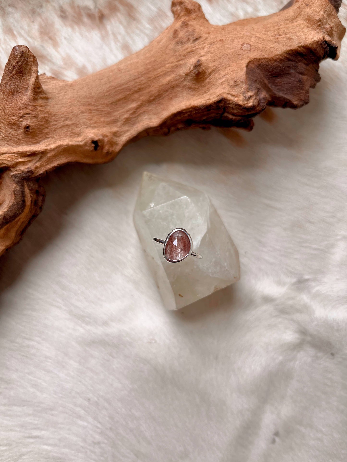 Rutile Quartz Ring Size 7