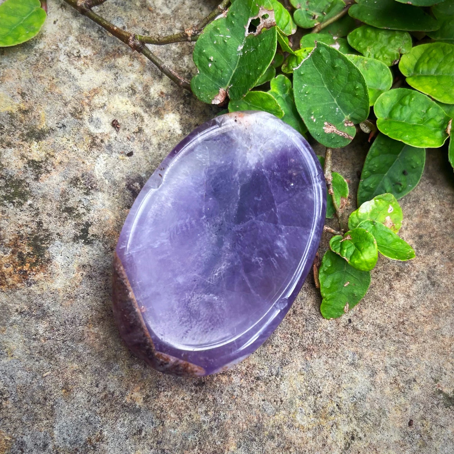 Amethyst Worry Stone
