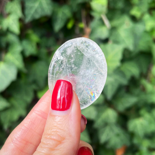 Clear Quartz Worry Stone