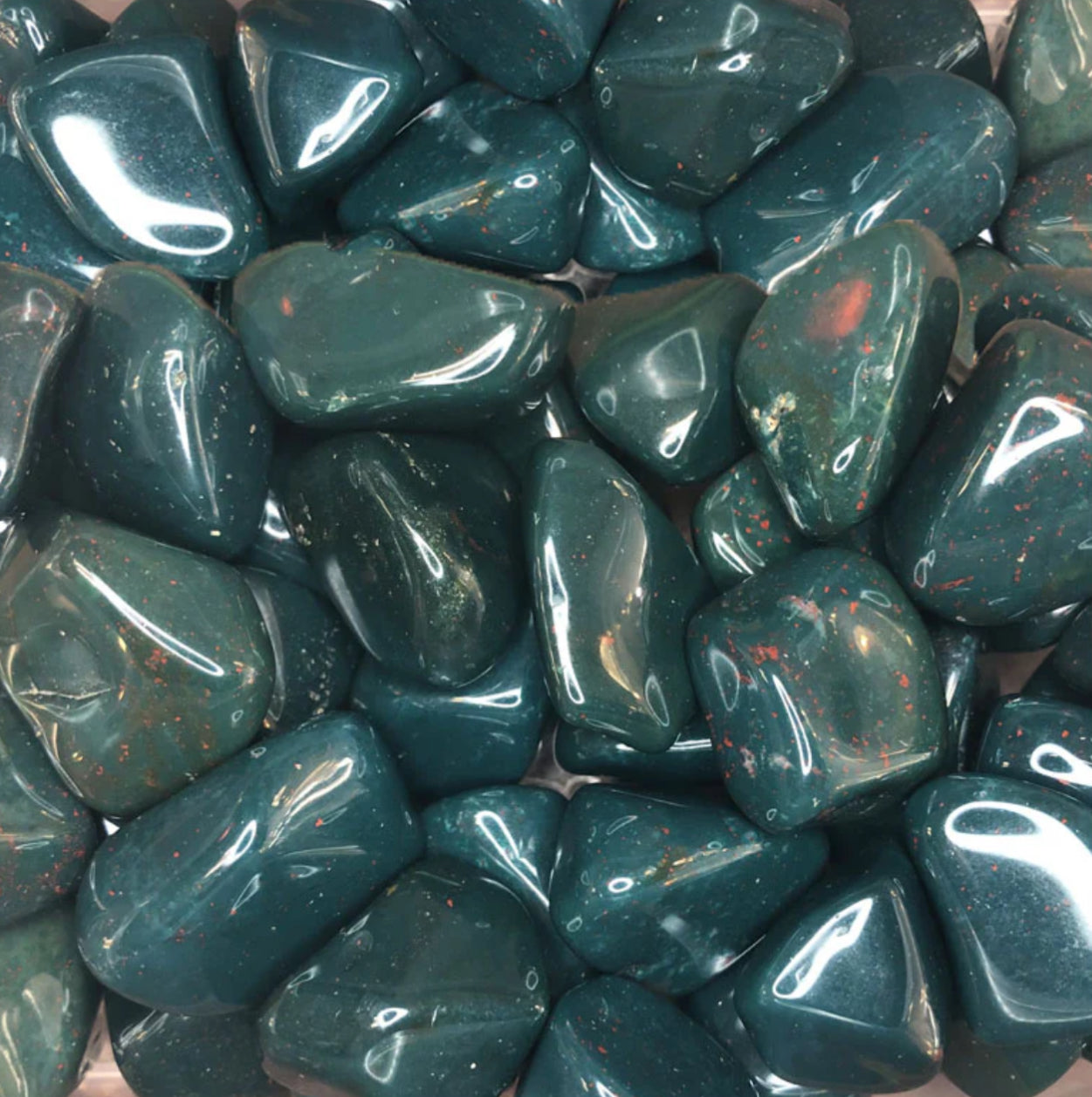Bloodstone stone tumbled