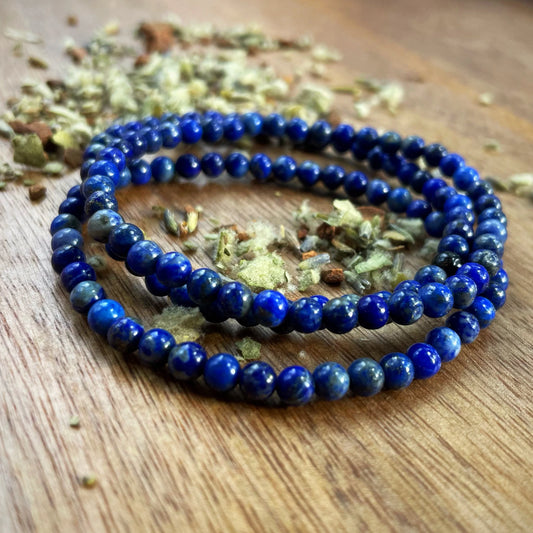 Lapis lazuli 4mm bracelet