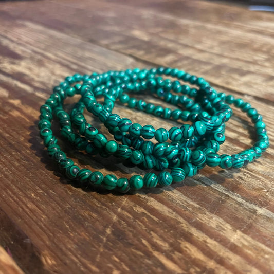 Malachite bracelet 4mm