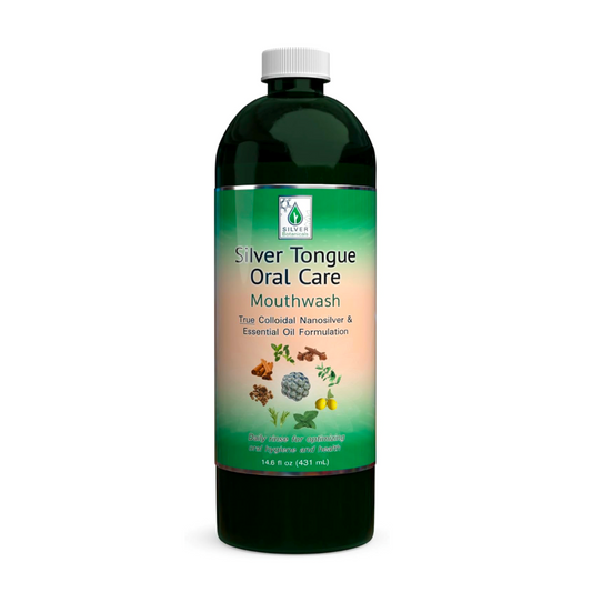 Silver Tongue Oral Care Mouthwash Silver Botanicals 16 fl oz.