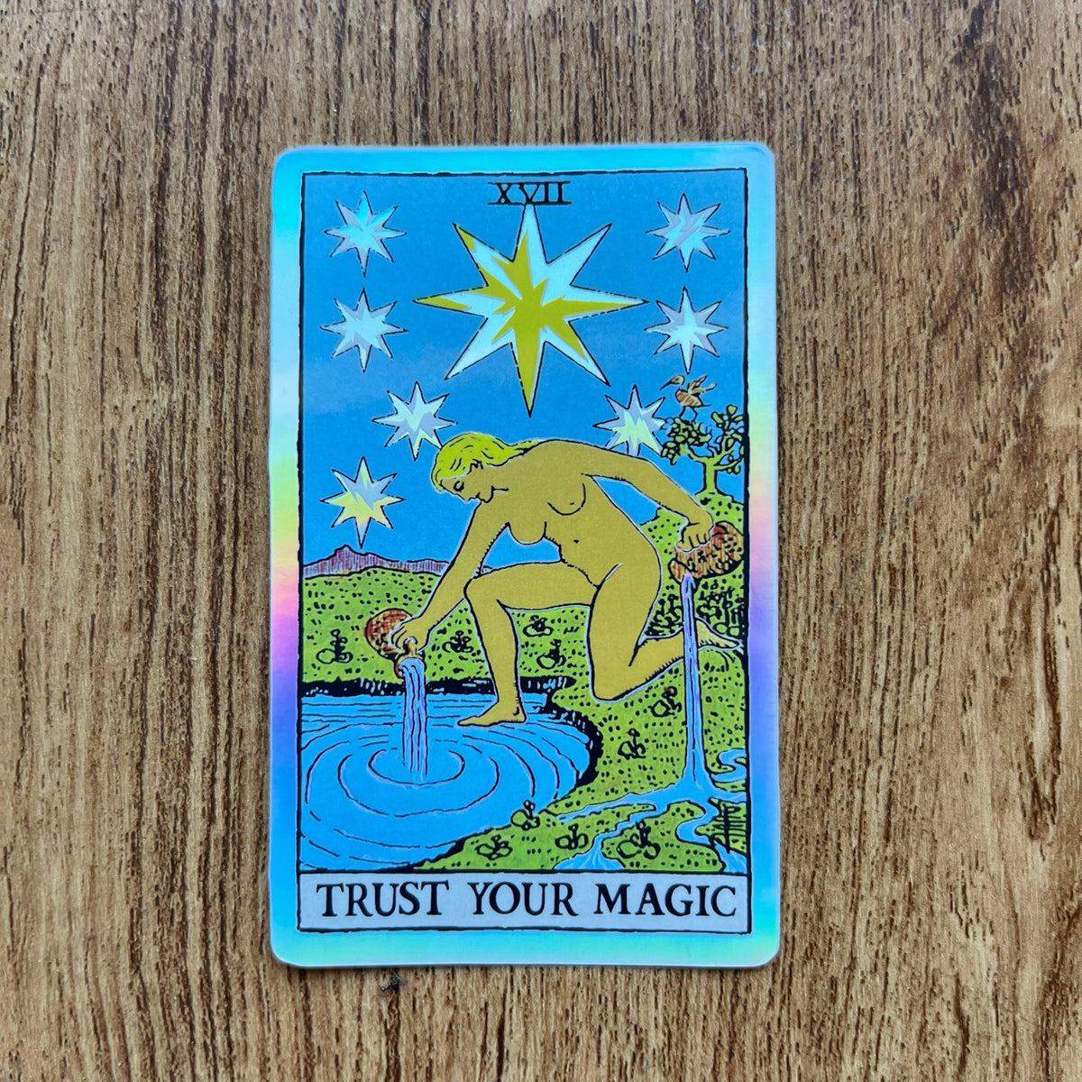 Star Holographic Tarot Sticker