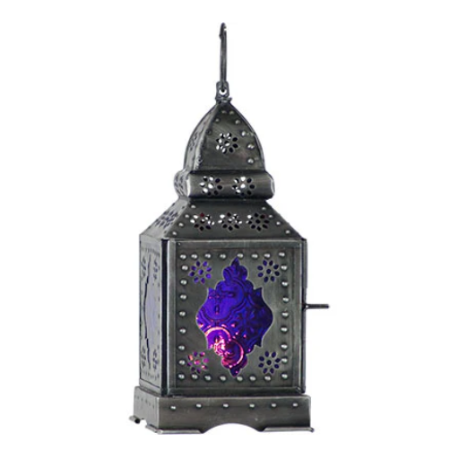 Glass and Metal Temple Lantern