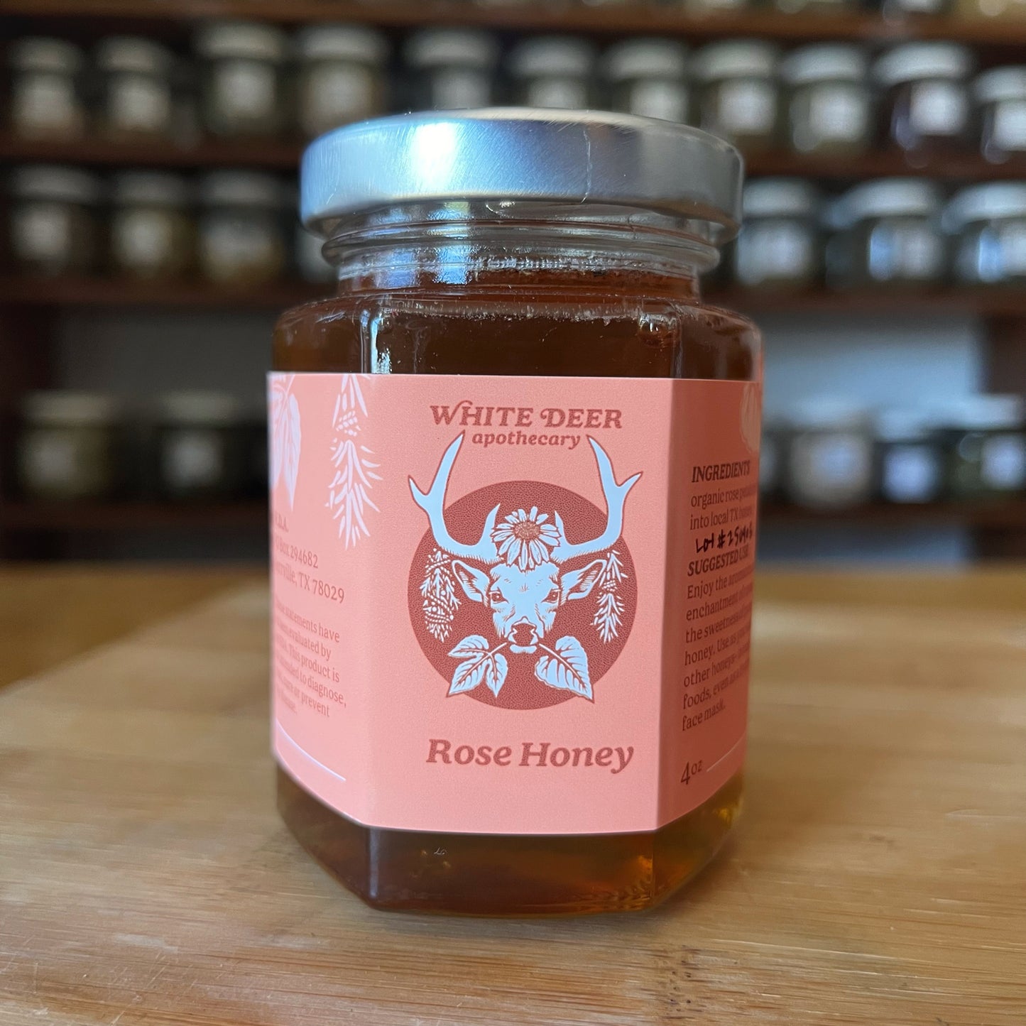 Rose Petal Honey 4 oz