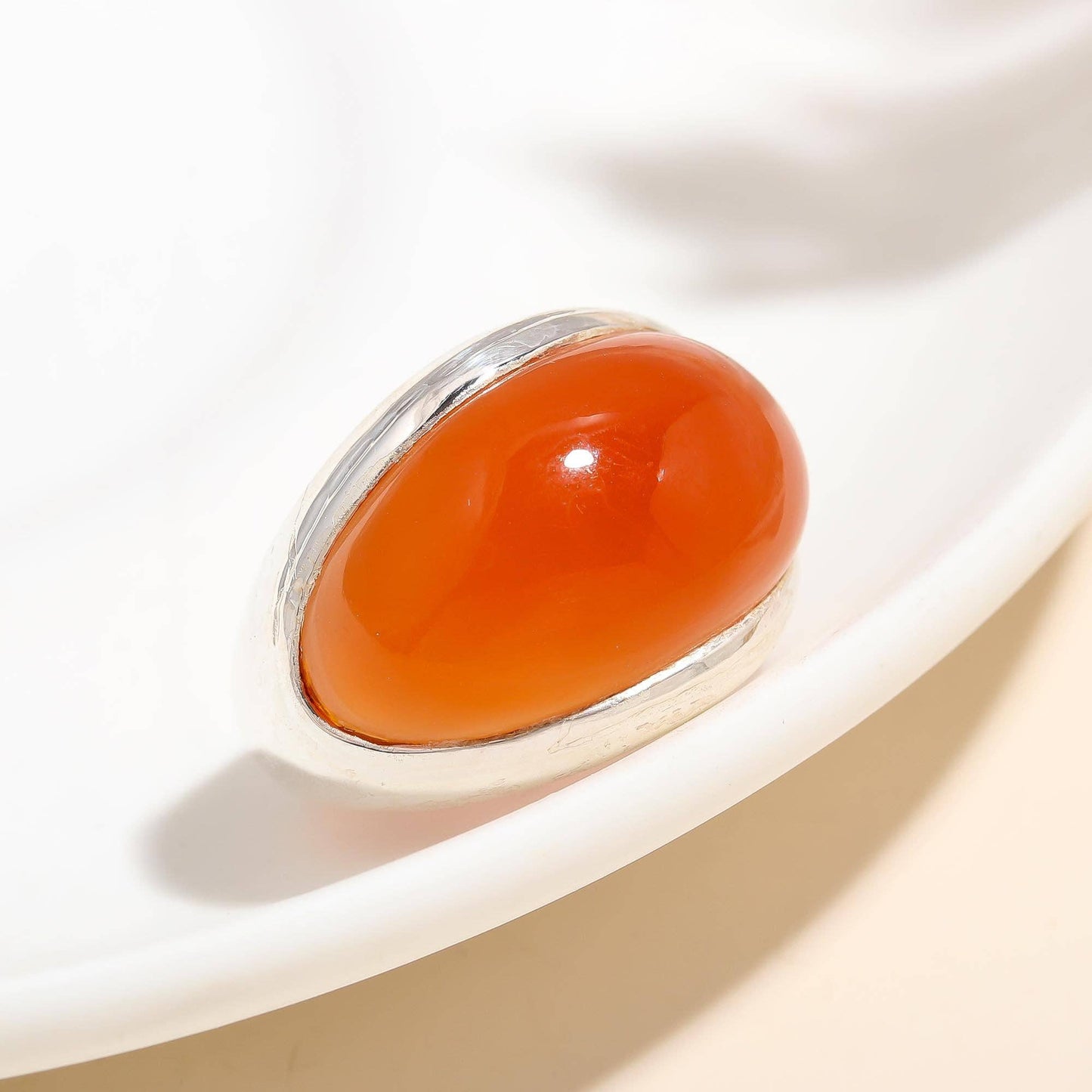 Silver Carnelian Ring