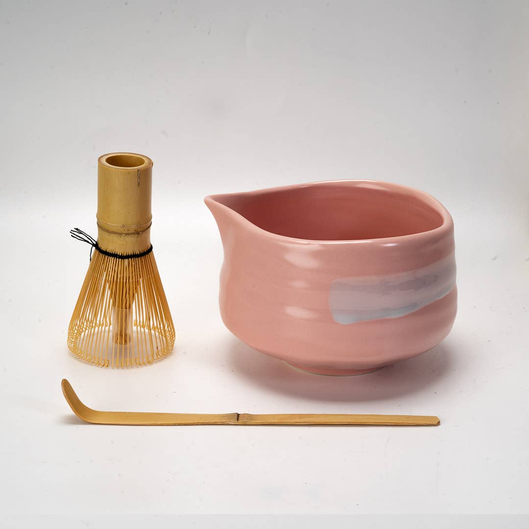 Pink Porcelain Matcha Set 20oz