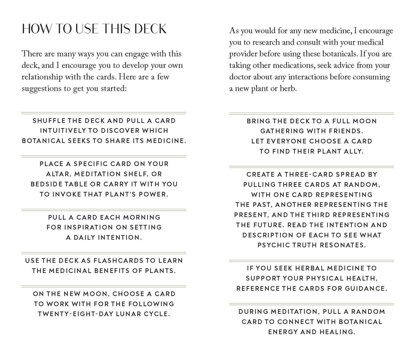 Botanicals Deck