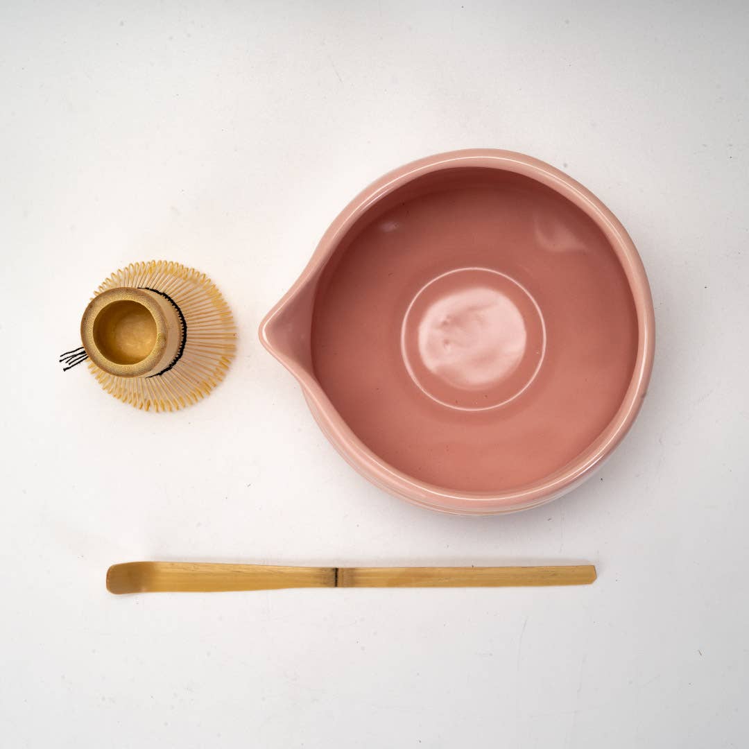 Pink Porcelain Matcha Set 20oz