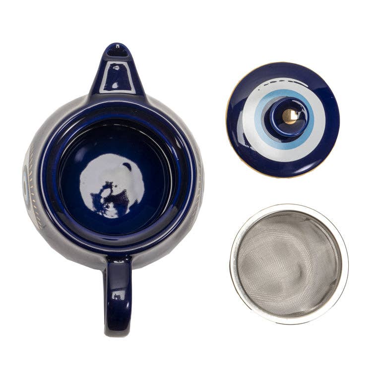 Evil Eye Tea Pot w/ Strainer 18oz