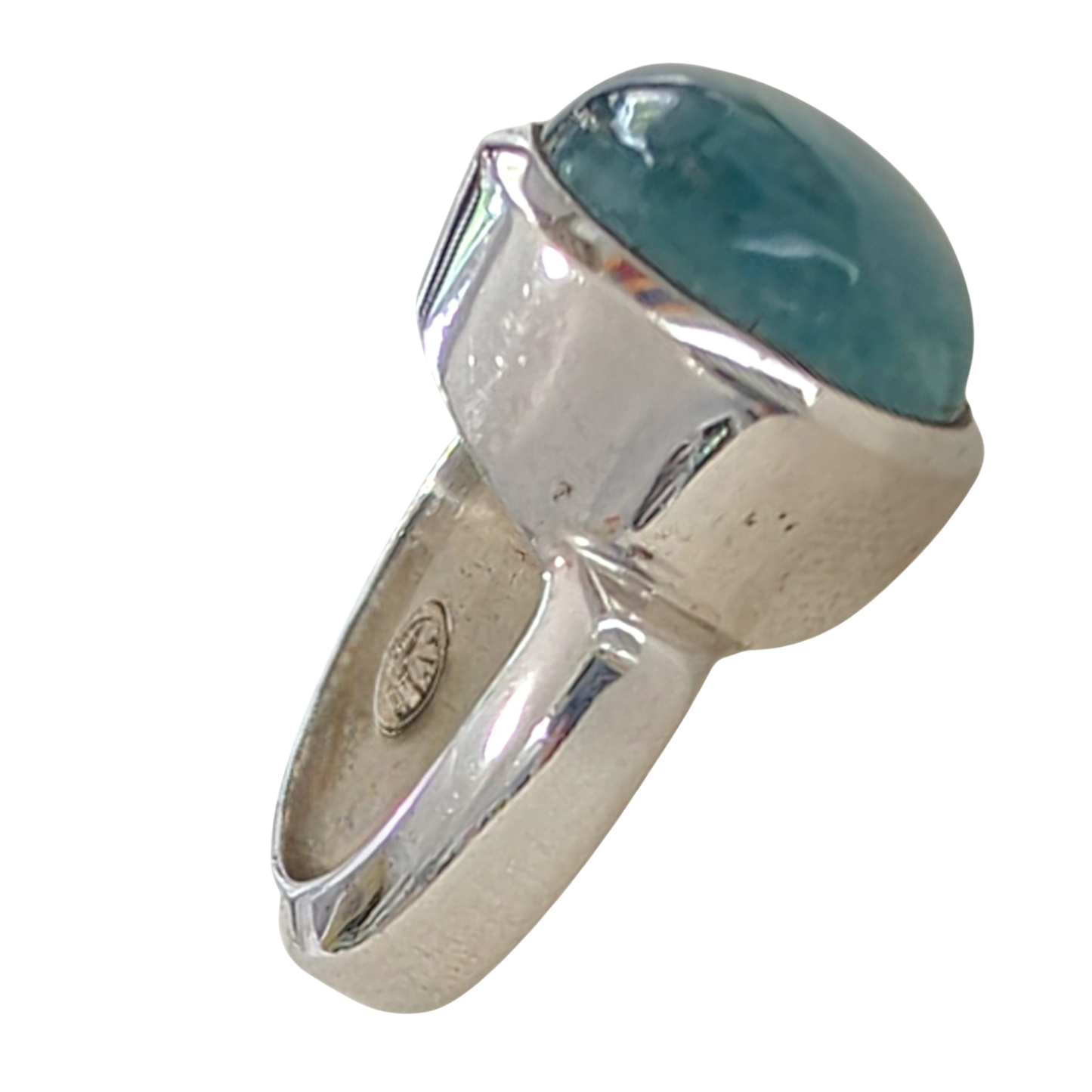 SALE Large Apatite Sterling Silver Ring