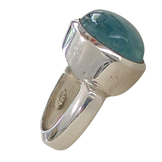 SALE Large Apatite Sterling Silver Ring
