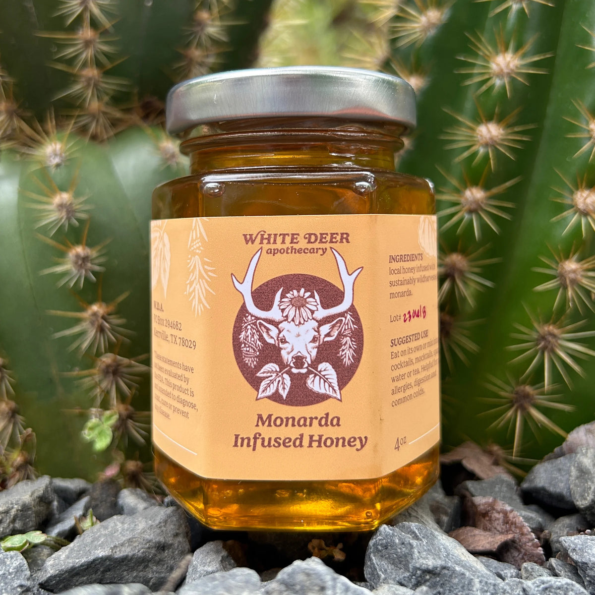 White Deer Apothecary Monarda Infused Honey 4oz