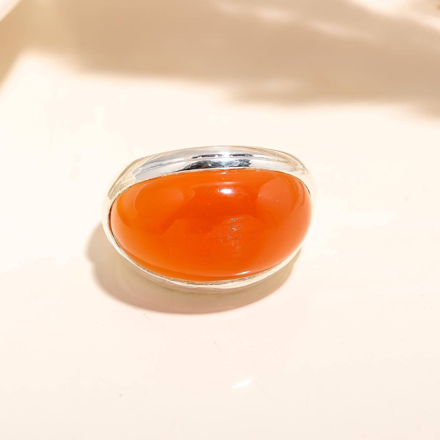 Silver Carnelian Ring