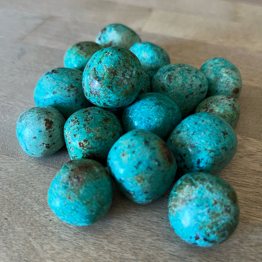 Chrysocolla tumbled