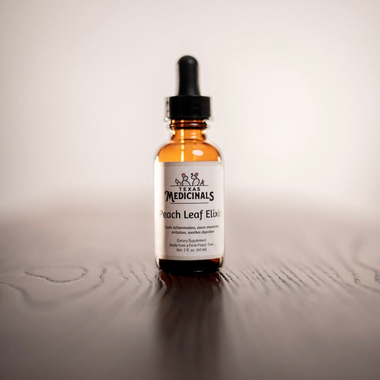 Peach Leaf Elixir 2 oz. Texas Medicinals
