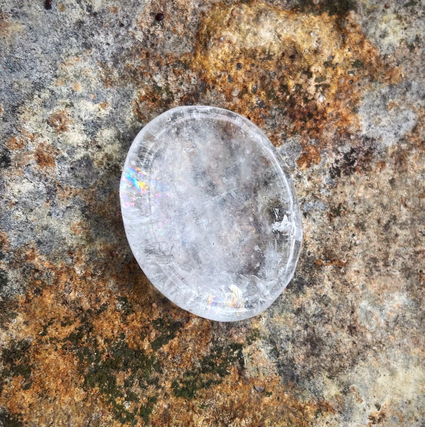 Clear Quartz Worry Stone