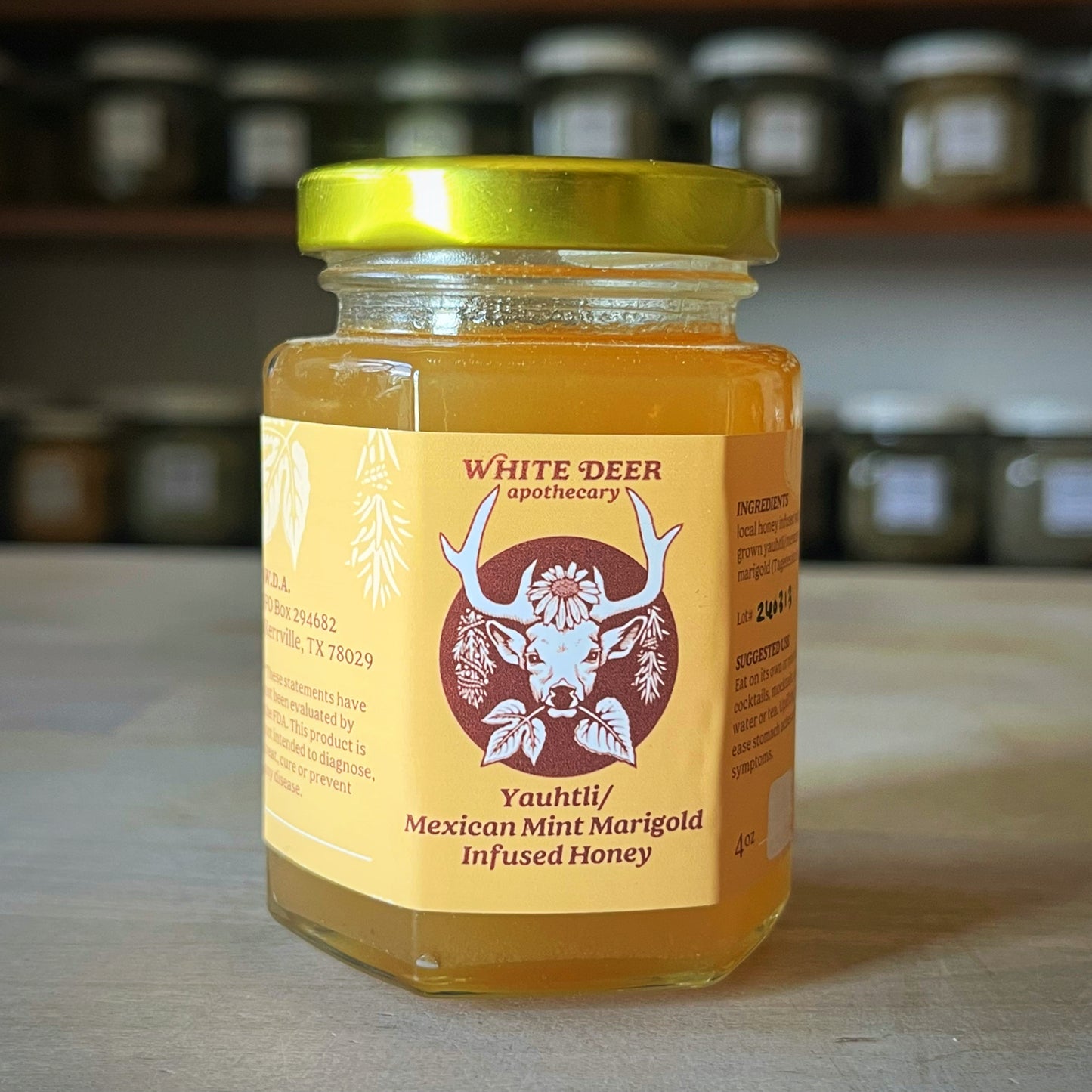 Yauhtli Mexican Mint Marigold Honey 4oz