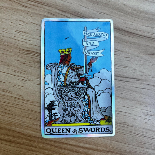 Queen of Swords Sticker
