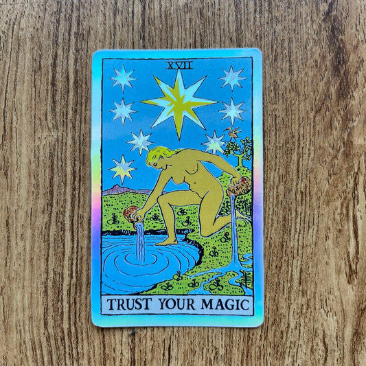 Star Holographic Tarot Sticker
