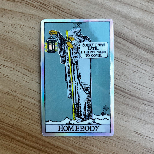 Hermit Tarot Sticker (Homebody)