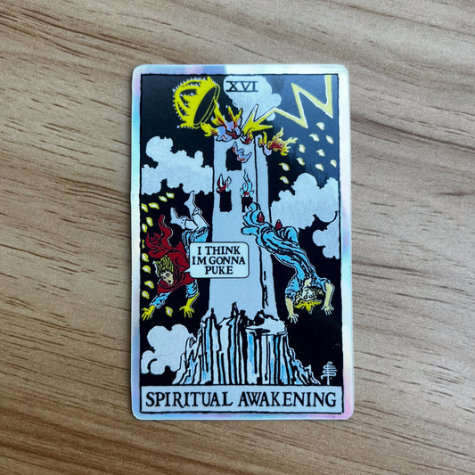 Tower "Spiritual Awakening" Tarot Sticker