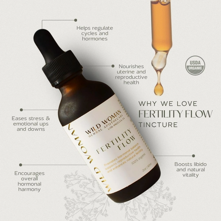 Fertility Flow | Ovulation & Cycle Balance | Herbal Tincture 2oz