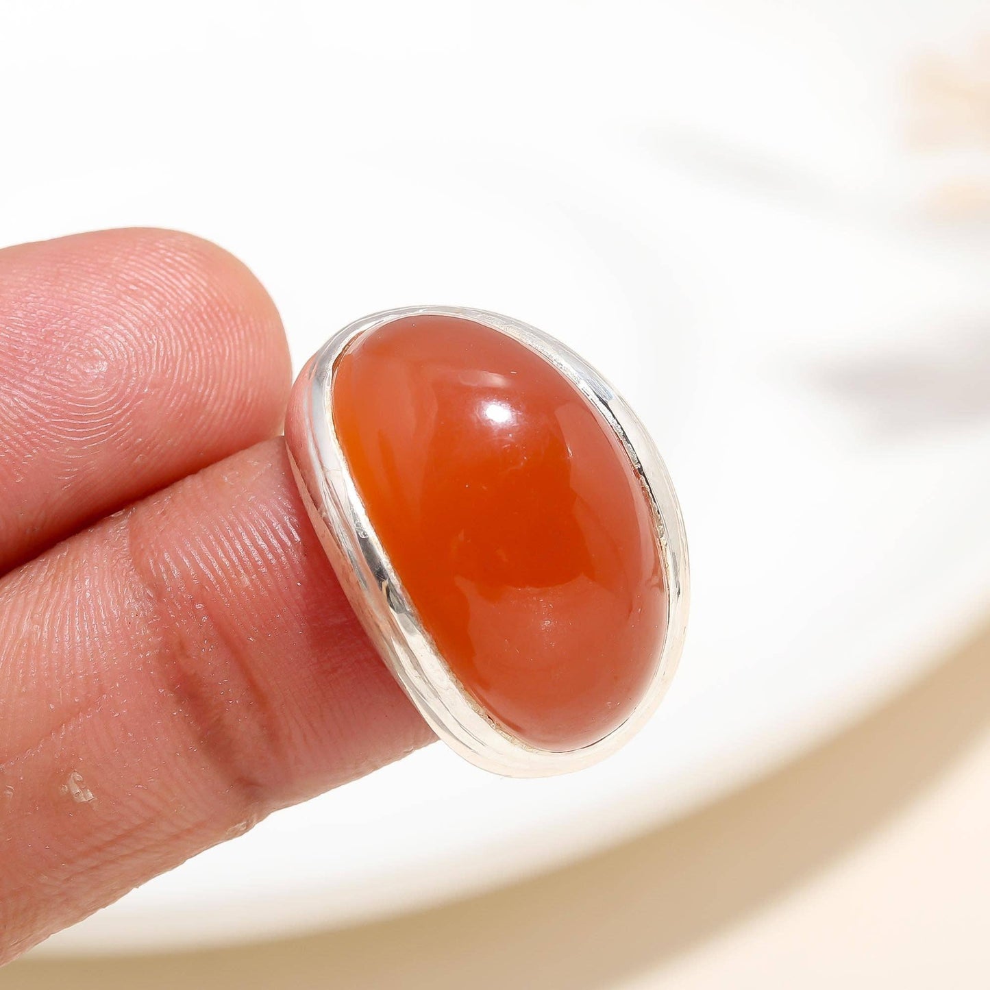 Silver Carnelian Ring