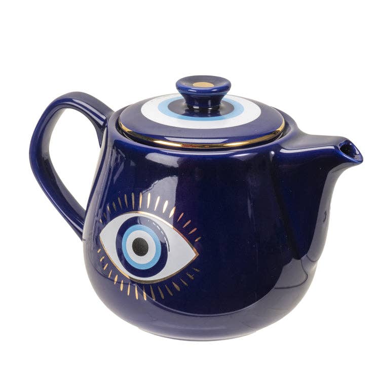 Evil Eye Tea Pot w/ Strainer 18oz